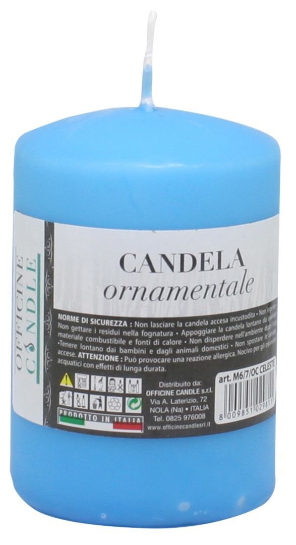 Moccolo colorato 6 × 7 celeste