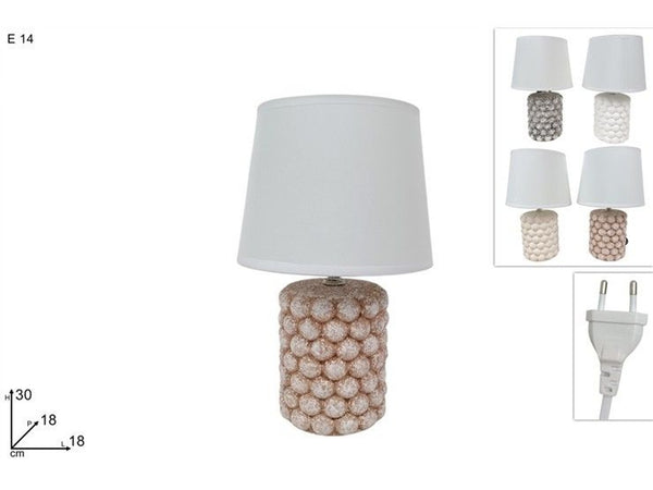 Lume 30 cm ceramica fantasia palline 4 col.