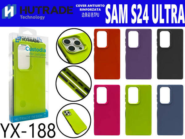 YX-188 COVER COLORATA BICOLORE AI LATI SAM S24 ULTRA