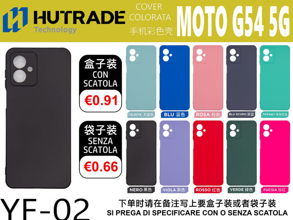 COVER COLORATA TPU MOTO G54 – YF02 006831
