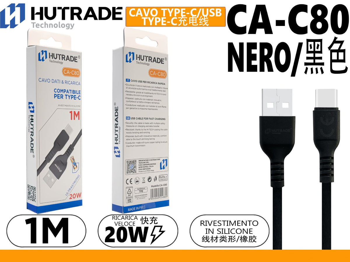CA-C80 CAVO TYPE-C 1 METRO 20W