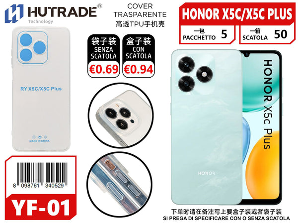 COVER TRASPARENTE HONOR X5C/X5C PLUS – YF01 012006