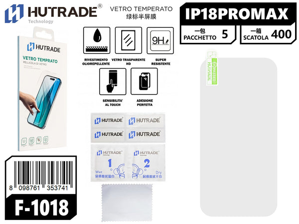 F-1018 PELLICOLA DI VETRO IP18 PRO MAX