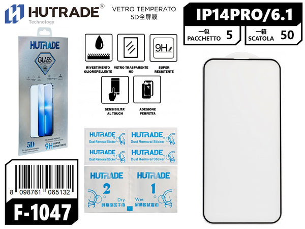 PELLICOLA DI VETRO 5D IP14 PRO – F1047 530099