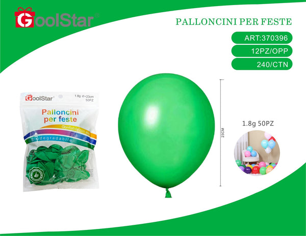 Palloncini in lattice opachi, serie 1,8 g, 50 pezzi