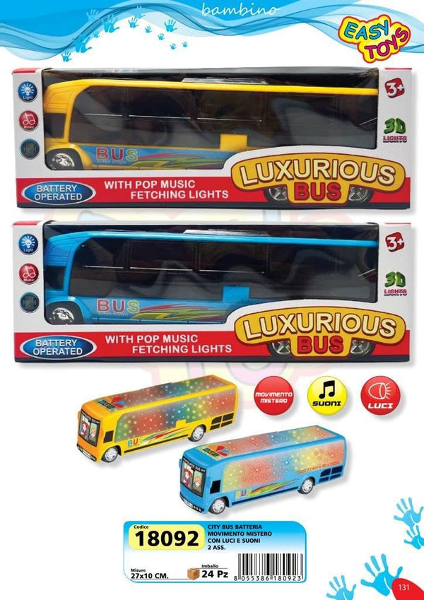 City Bus giocattolo con luci e suoni EA18092