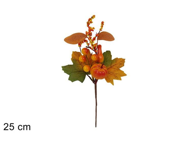 Rametto decorativo con zucche e bacche,25 cm