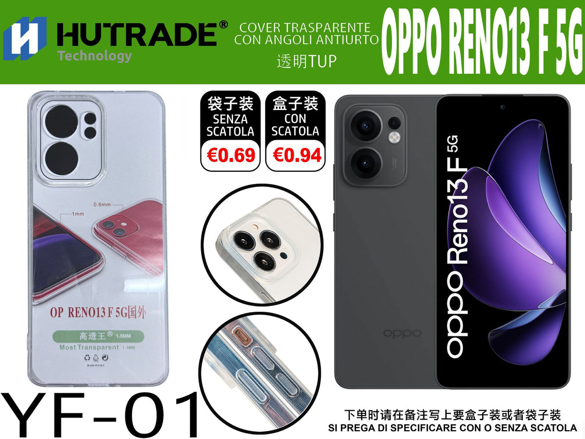 COVER TRASPARENTE OPPO RENO 13F 4G/5G – YF01 011941