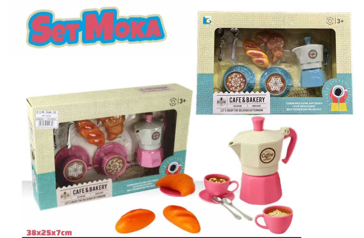 Set moka giocattolo con tazzine e dolcetti NO 1135