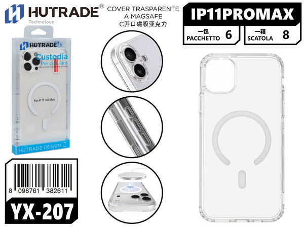 YX-207 COVER TRASPARENTE A MAGSAFE IP11 PRO MAX