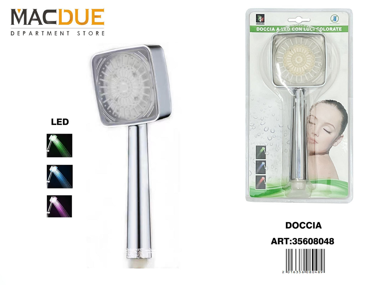 Doccia a led con luci colorate