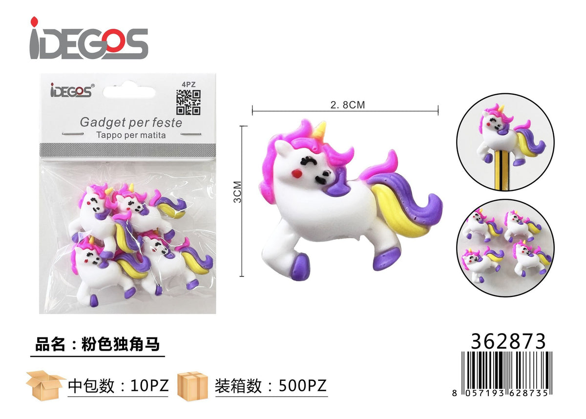 Tappo decorativo per matita Unicorno