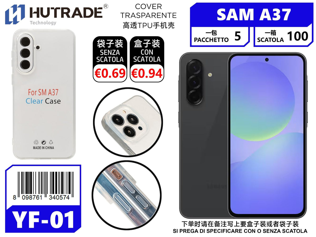 COVER TRASPARENTE SAM A37 – YF01 012013