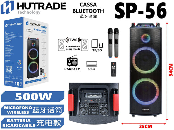 SP-56 CASSA BLUETOOTH CON MICROFONO /FM DA 167W