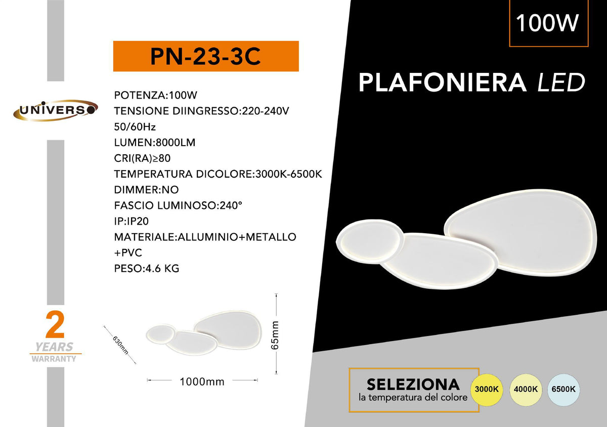 Lampadario Da Soffitto Universo – PN-23-3C