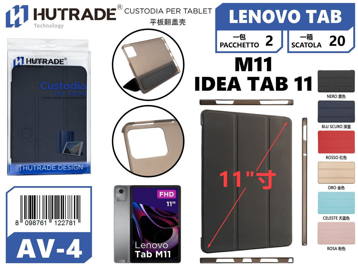 CUSTODIA PER TABLET LENOVO M11/IDEA TAB 11