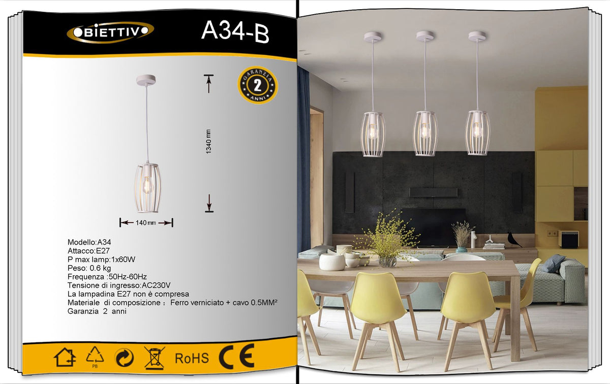 Lampada Da Soffitto Universo – A34-B