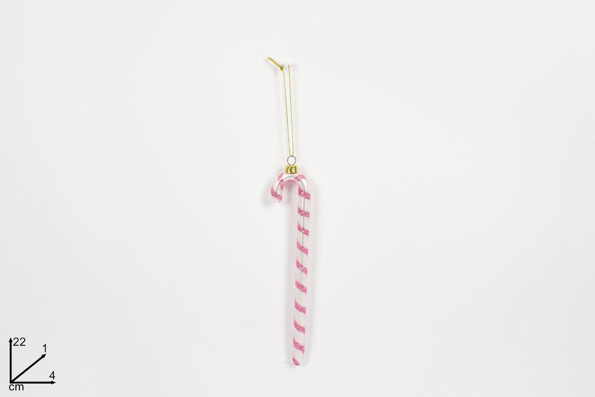 Decorazione in vetro a bastoncino — 22 cm