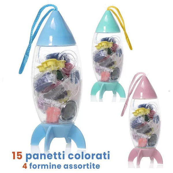 Kit PlastiDoh Shuttle con 4 formine