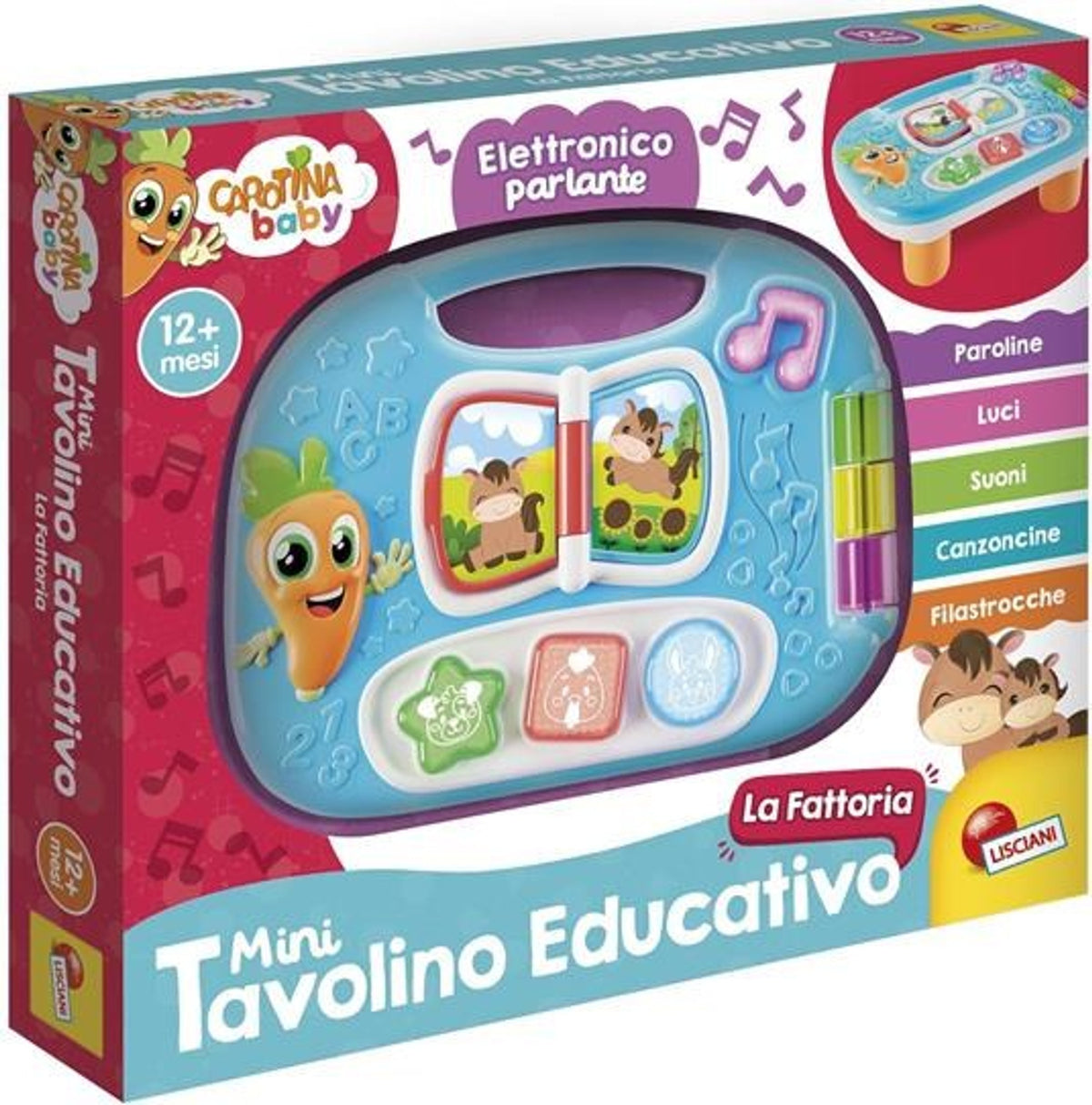 Carotina mini tavolino educativo Fattoria