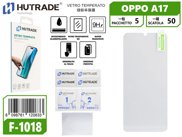 PELLICOLA DI VETRO OPPO A17