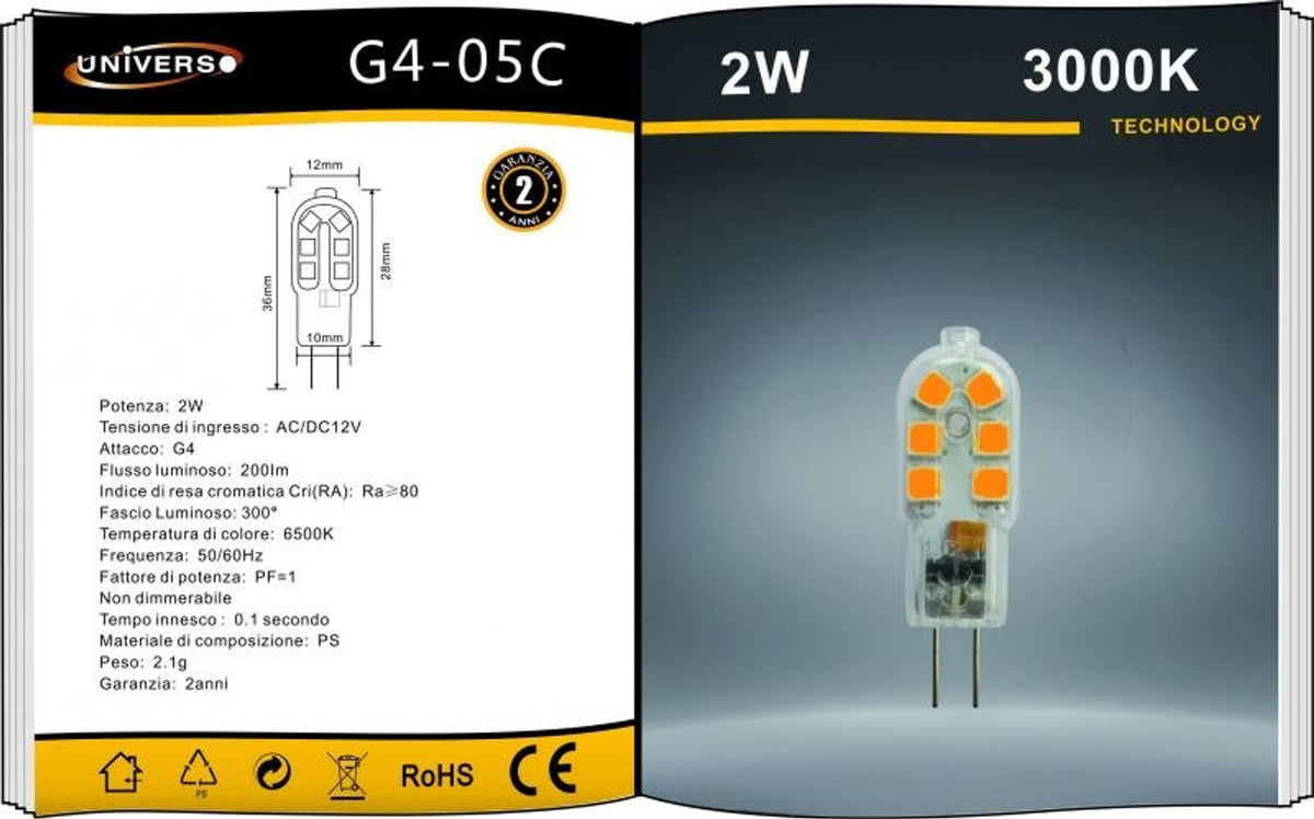 Lampadina LED Universo – G4-05C