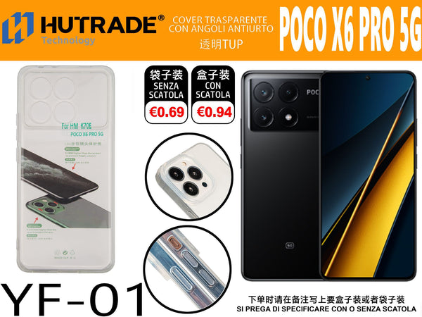COVER TRASPARENTE POCO X6 PRO 5G – YF01 011870