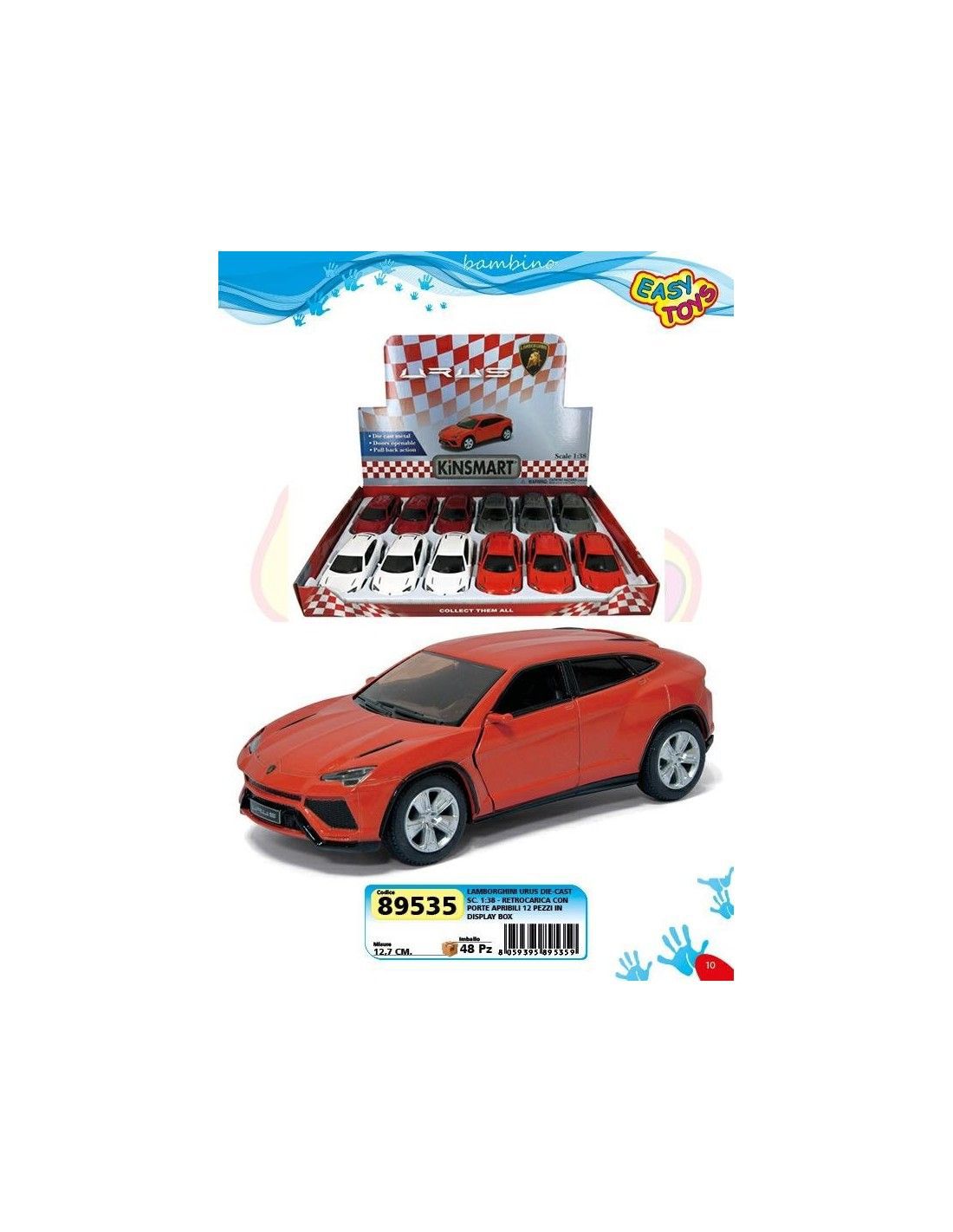 Modellino Lamborghini Urus, 1:38, assortito