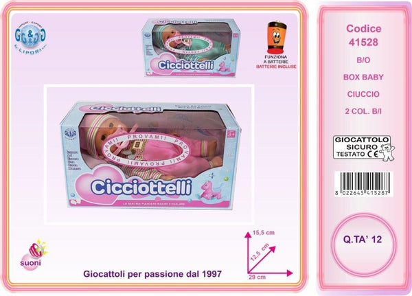 Baby Ciuccio, bambolotto con suoni assortito LIP41528