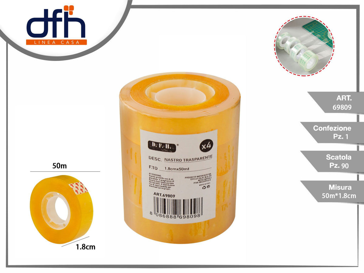 NASTRO TRASPARENTE1.8 cm*50M
