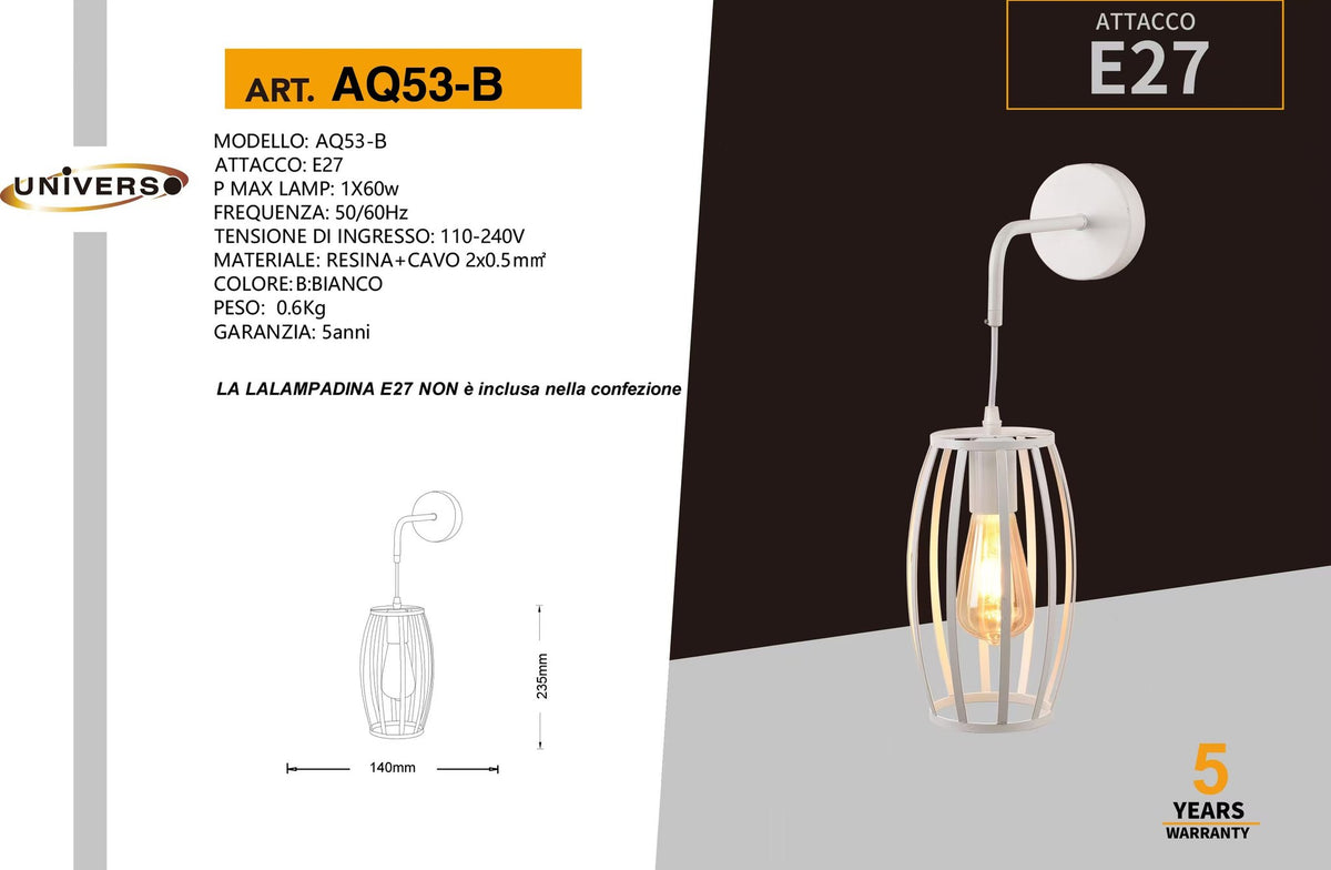 Applique Da Muro Universo – AQ53-B
