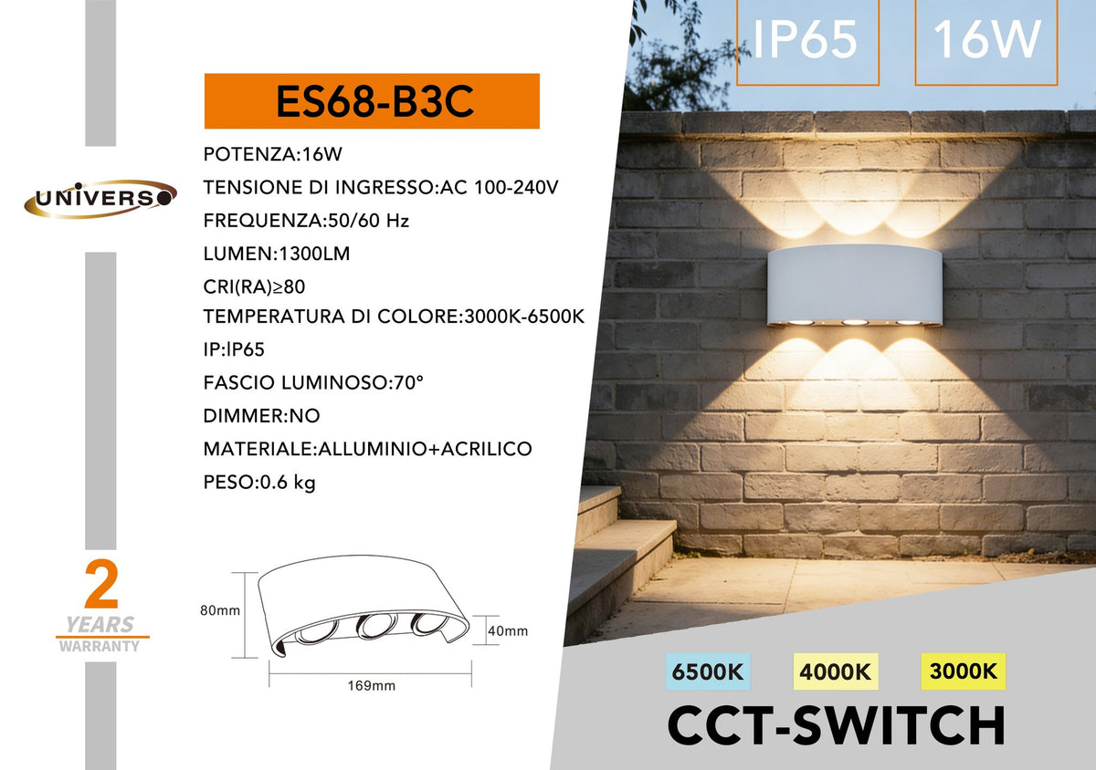 Applique da esterno – ES68-B3C