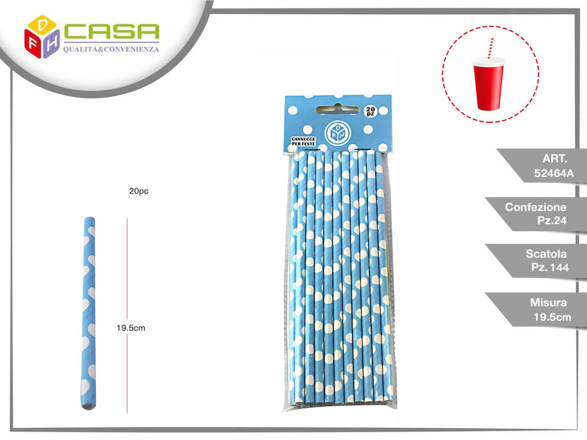 CANNUCCIA BLU PER FESTE 20 pz