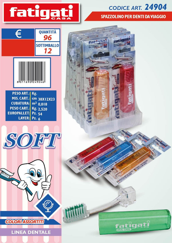 Spazzolino x denti da viaggio soft