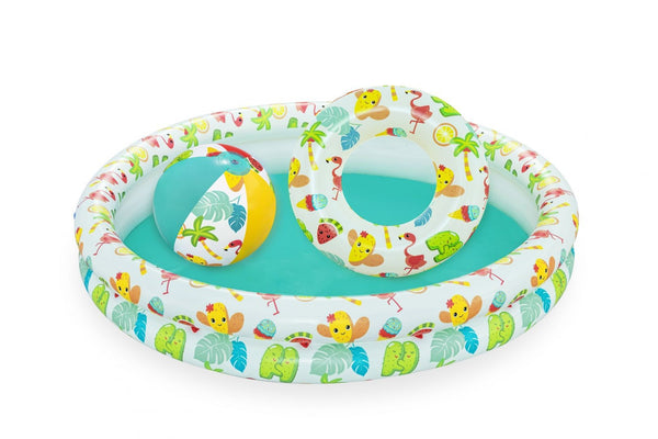 Set piscina barriera corallina a 2anelli cm. 122 × 20.