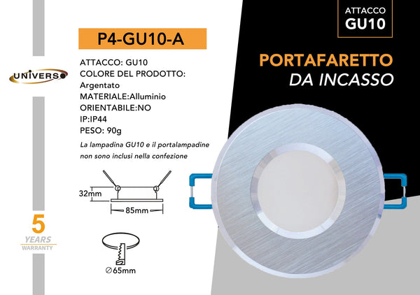 Porta Faretto Universo – P4-A
