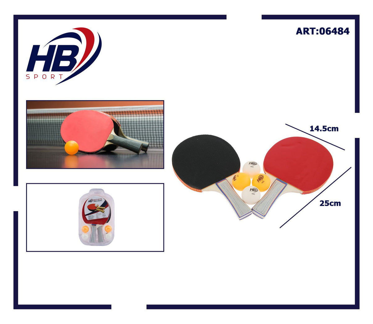 RACCHETTE PING-PONG 4 pz