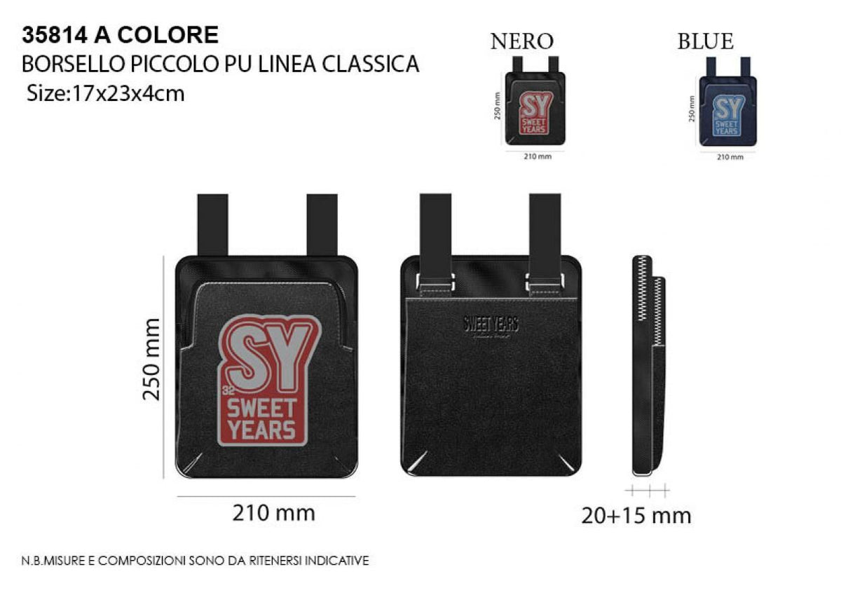 Borsa a tracolla Sweet Years nera 35814
