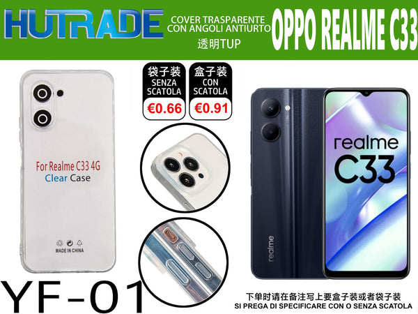 COVER TRASPARENTE OPPO REALME C33 – YF01 011773