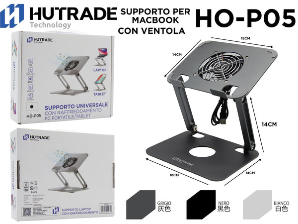 HO-P05 SUPPORTO PER TABLET CON VENTOLA