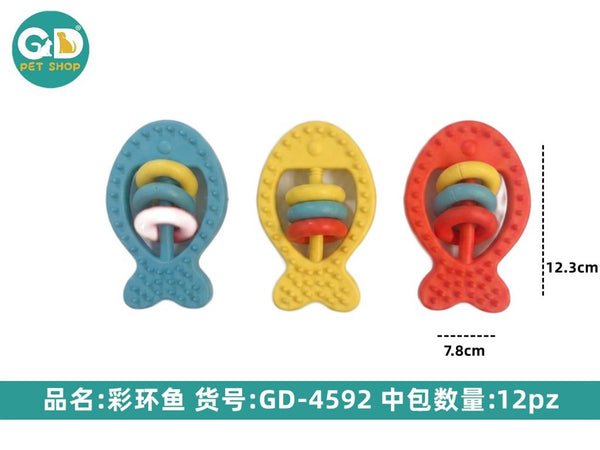 Gioco per cani a forma di pesce con semianello 12,3 × 7,8 cm