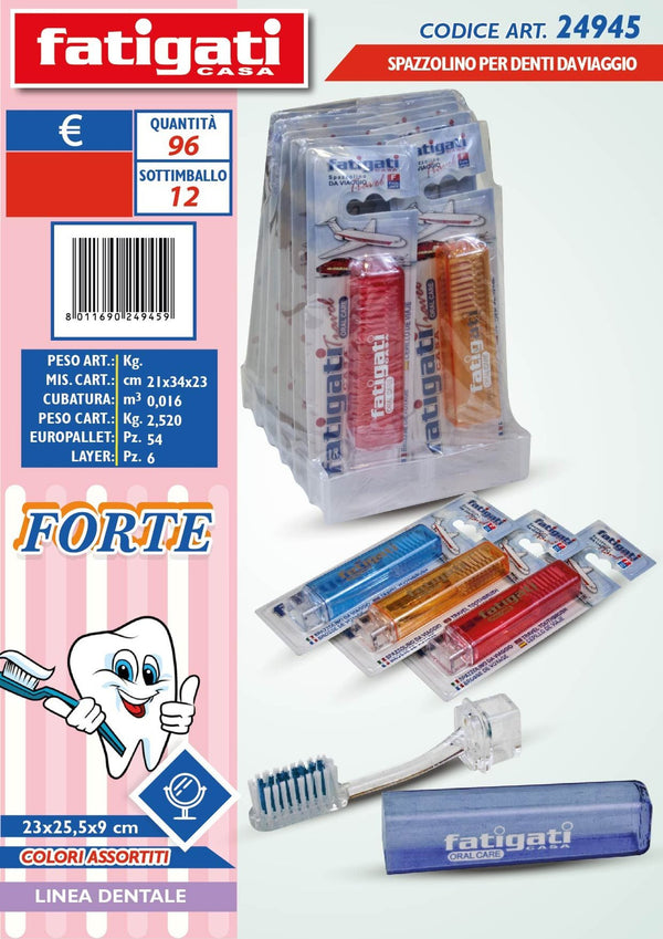 Spazzolino x denti da viaggio forte