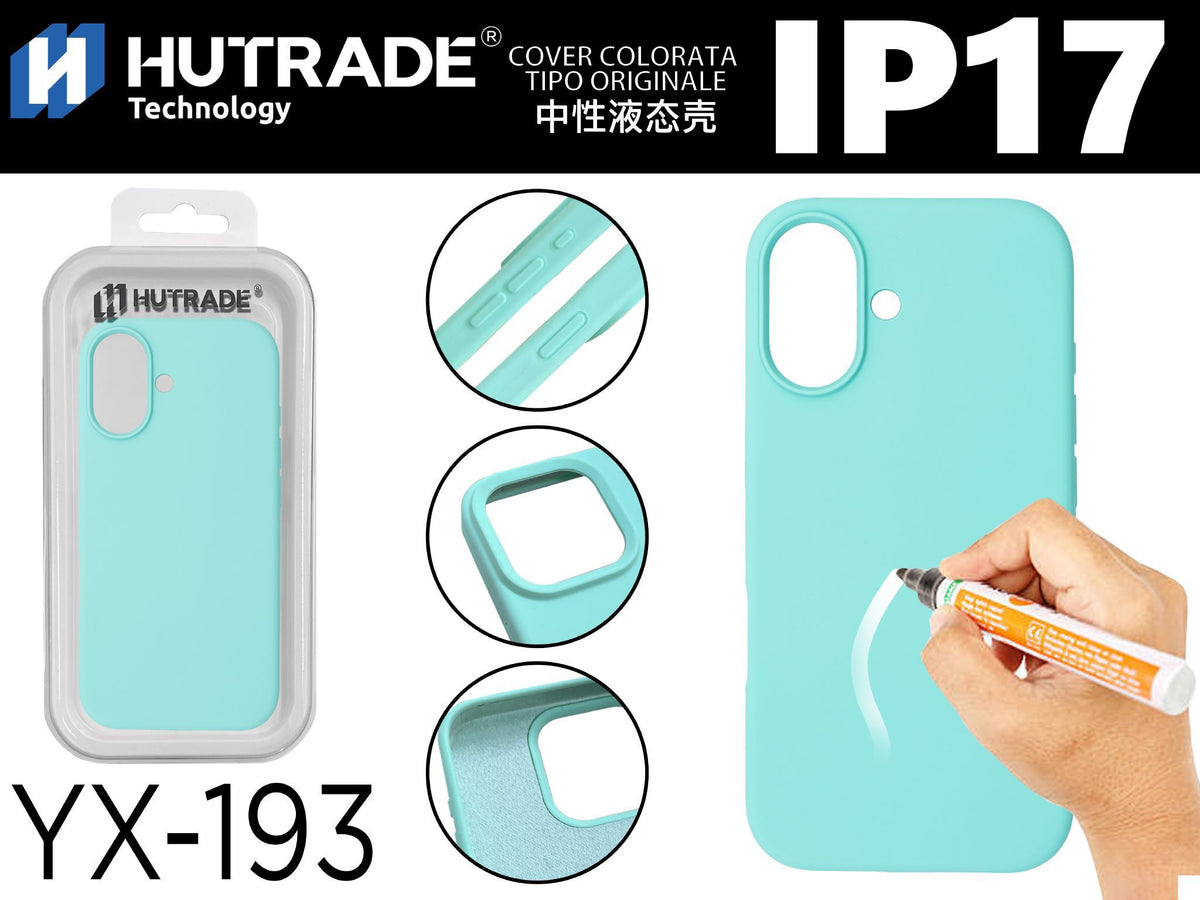 YX-193 COVER COLORATA IN GOMMA IP17 TIFFANY