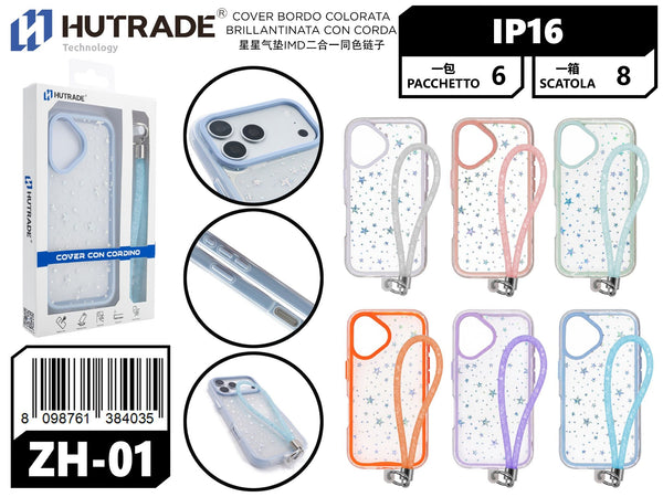 ZH-01 COVER BORDO COLORATA BRILLANTINATA CON CORDA IP16