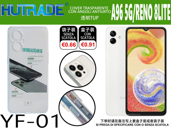 COVER TRASPARENTE OPPO A96 5G/RENO 8 LITE – YF01 011748