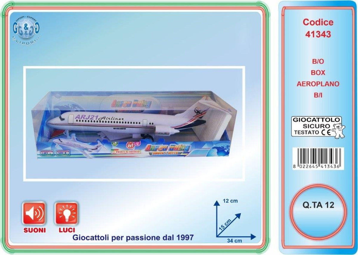 Aereo Bello, aeroplano giocattolo con luci e suoni LIP41343
