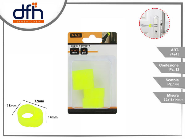 FERMA PORTA 18 × 14 × 32 mm 4 pz