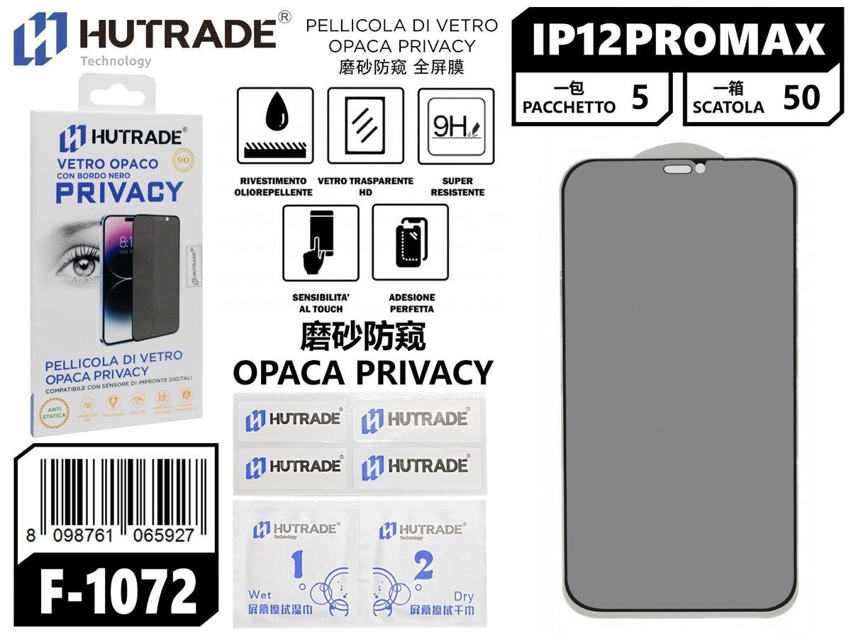 PELLICOLA DI VETRO OPACA PRIVACY IP12 PRO MAX – F1072 548004