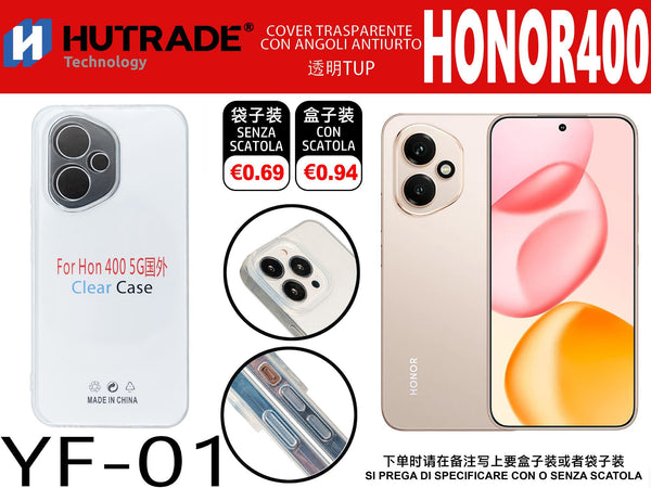 COVER TRASPARENTE HONOR 400 – YF01 011962
