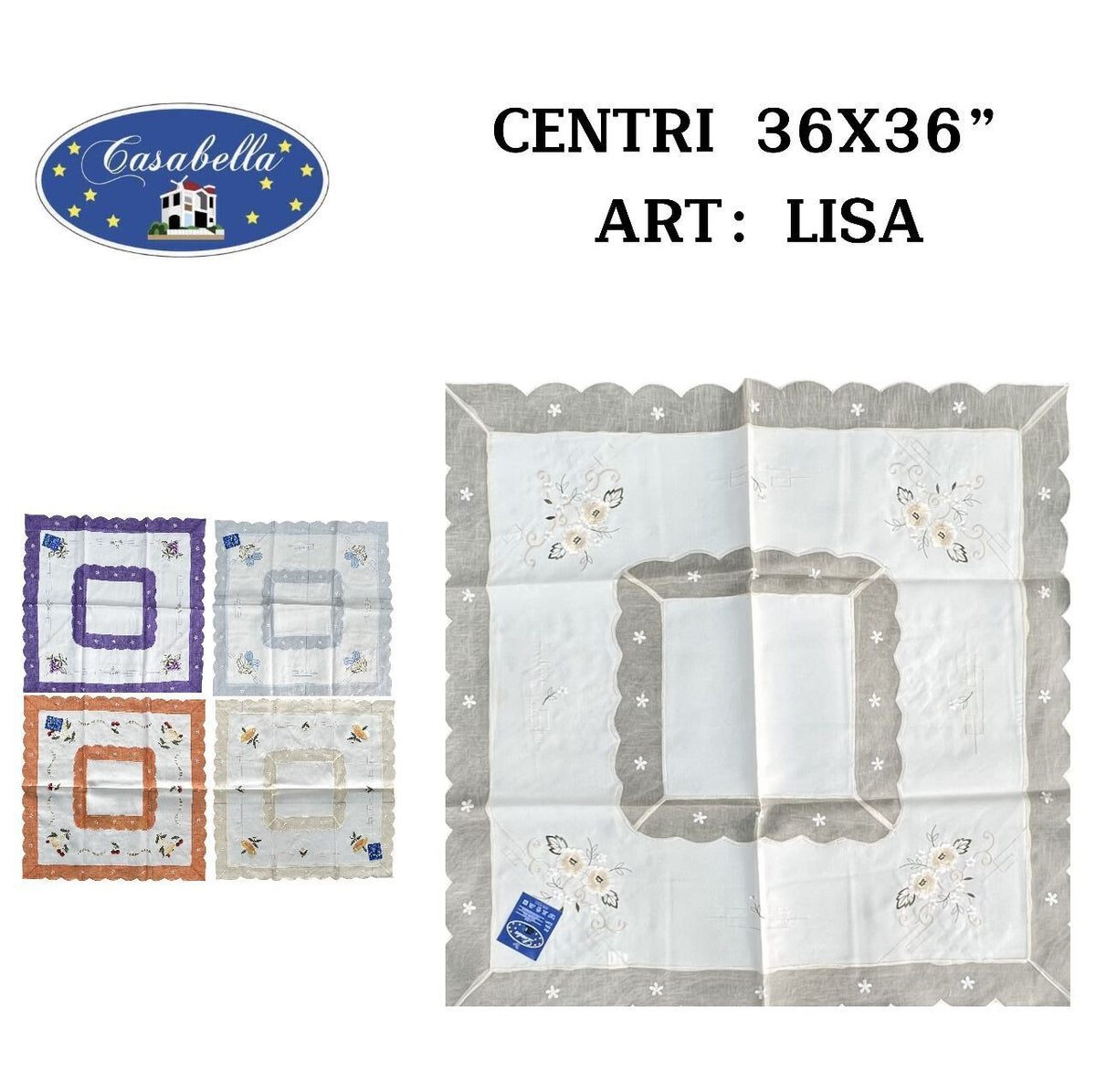 Centrotavola tessile LISA